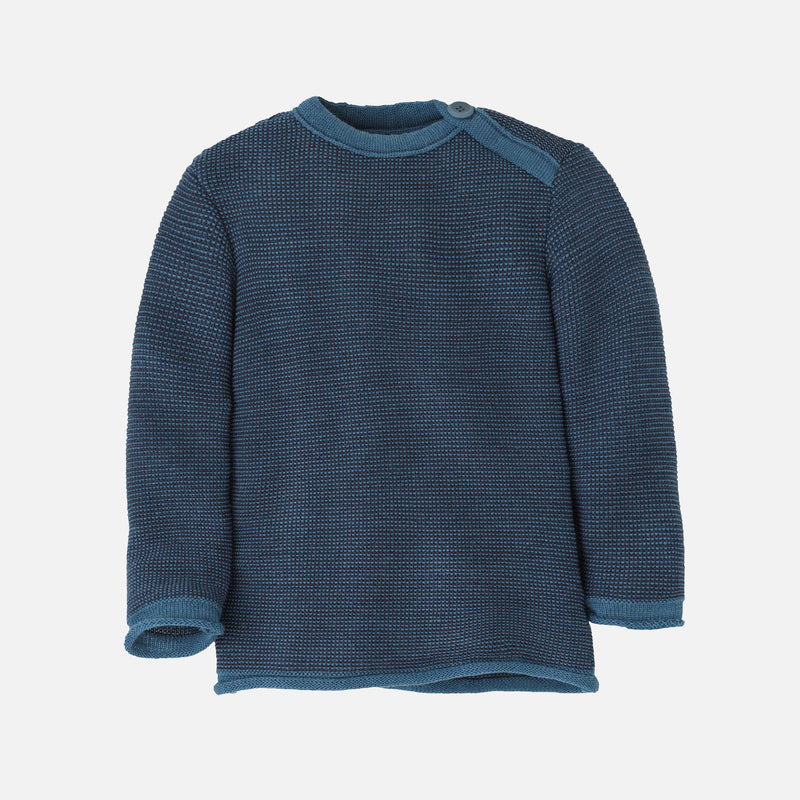 Baby & Kids Merino Wool Jumper - Dove Blue/Indigo