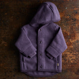 Baby & Kids Boiled Merino Wool Jacket - Aubergine