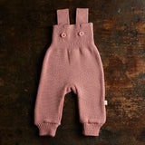 Baby & Kids Merino Wool Dungarees - Soft Pink