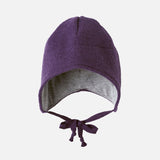 Boiled Merino Wool Hat - Aubergine