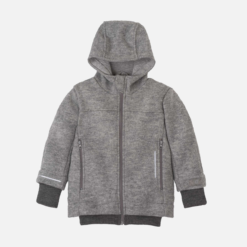 Boiled Merino Wool Outdoor Jacket - Grey
