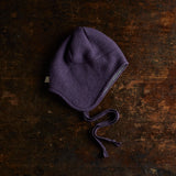 Boiled Merino Wool Hat - Aubergine