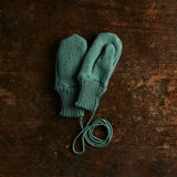 Boiled Merino Wool Mittens - Eucalyptus