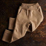 Boiled Wool Pull On Trousers - Caramel