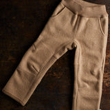 Boiled Wool Pull On Trousers - Caramel
