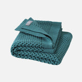Merino Wool Honeycomb Swaddle/Baby Blanket - Eucalyptus