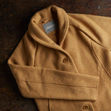 Women's Boiled Merino Wool Coat - Toffee