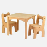 Wooden Kids Table and Chairs Set