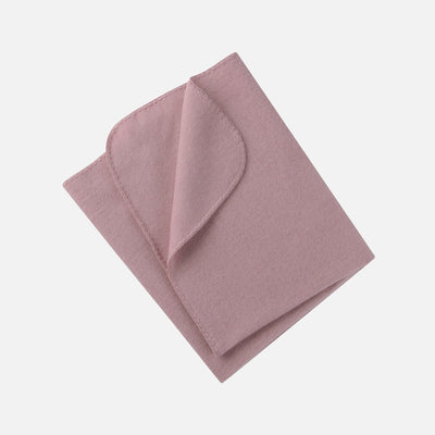 Merino Wool Fleece Swaddle / Baby Blanket - Lilac Rose