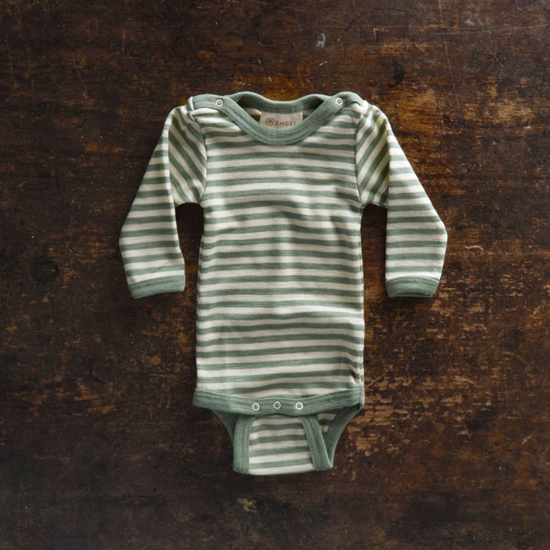 Baby Merino Wool Body - Sage Green Melange/Natural