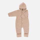 Baby Merino Wool Fleece Suit - Sand