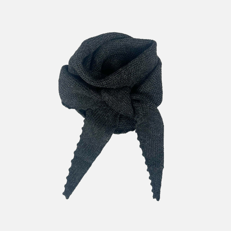 Women's Alpaca Anika Scarf - Charcoal