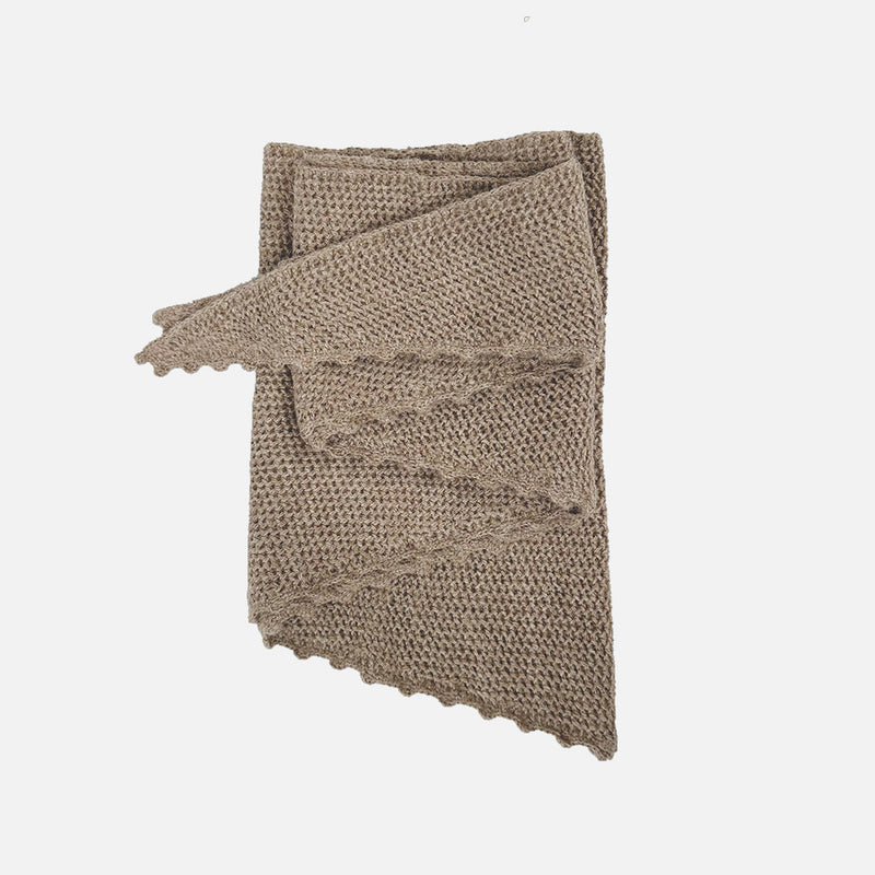 Women's Alpaca Anika Scarf - Pebble