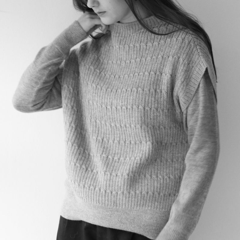 Women's Alpaca Harper Vest - Pebble