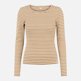 Women's Cotton Blossom Stripe Top - Fog