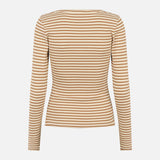 Women's Cotton Blossom Stripe Top - Fog