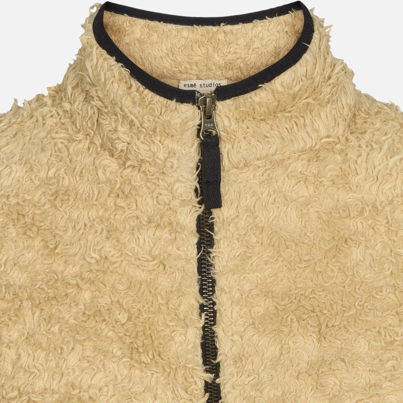 Women's Cotton Fleece Alex Half Zip Sweater - Warm Sand