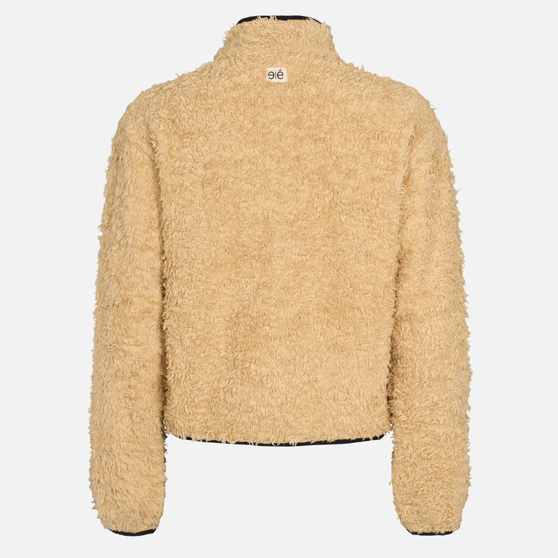 Women's Cotton Fleece Alex Half Zip Sweater - Warm Sand