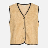 Women's Cotton Fleece Alex Vest - Warm Sand