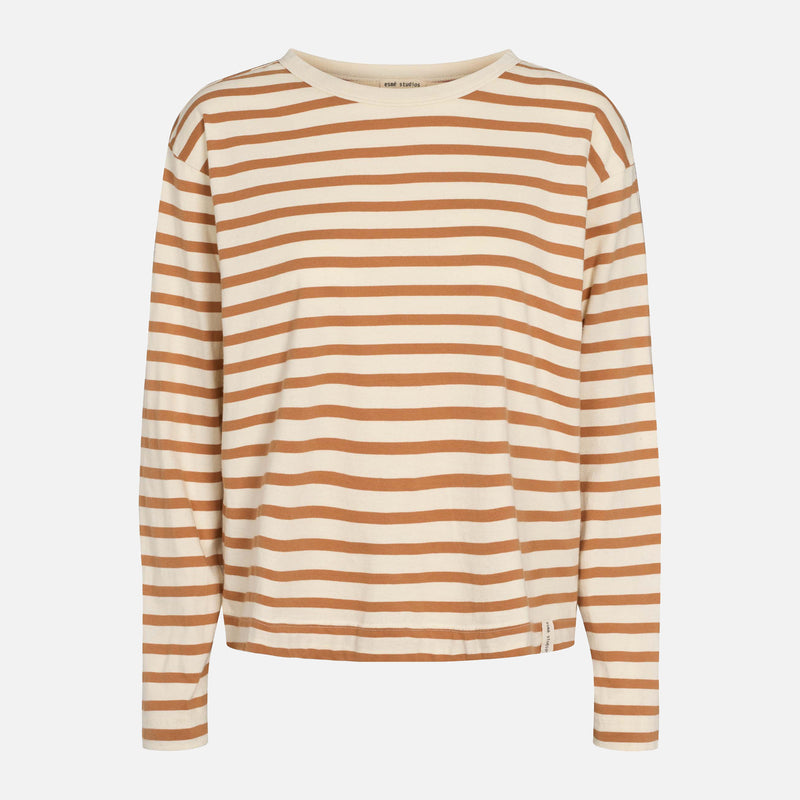 Women's Cotton Signe Stripe Top - Lion