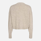 Women's Lambswool/Cotton Elida Cardigan - Sand Melange