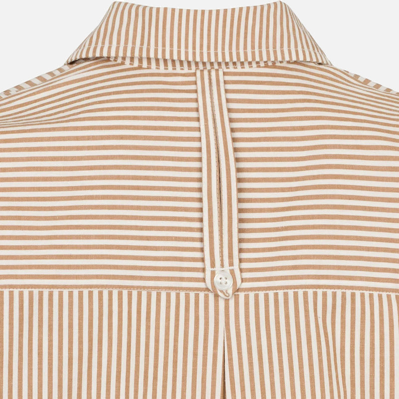 Women's Cotton Hella Blouse - Brown Stripe