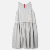 Women's Cotton/Linen Febe Dress - Fog Stripe