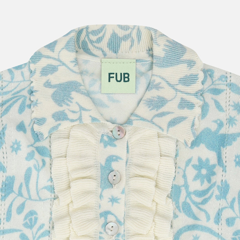 Kids Cotton Knitted Printed Dress - Otomi