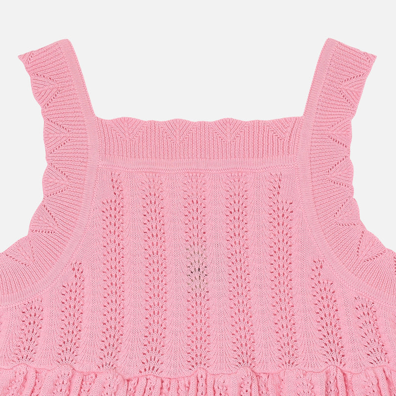 Kids Cotton Knitted Summer Dress - Candy