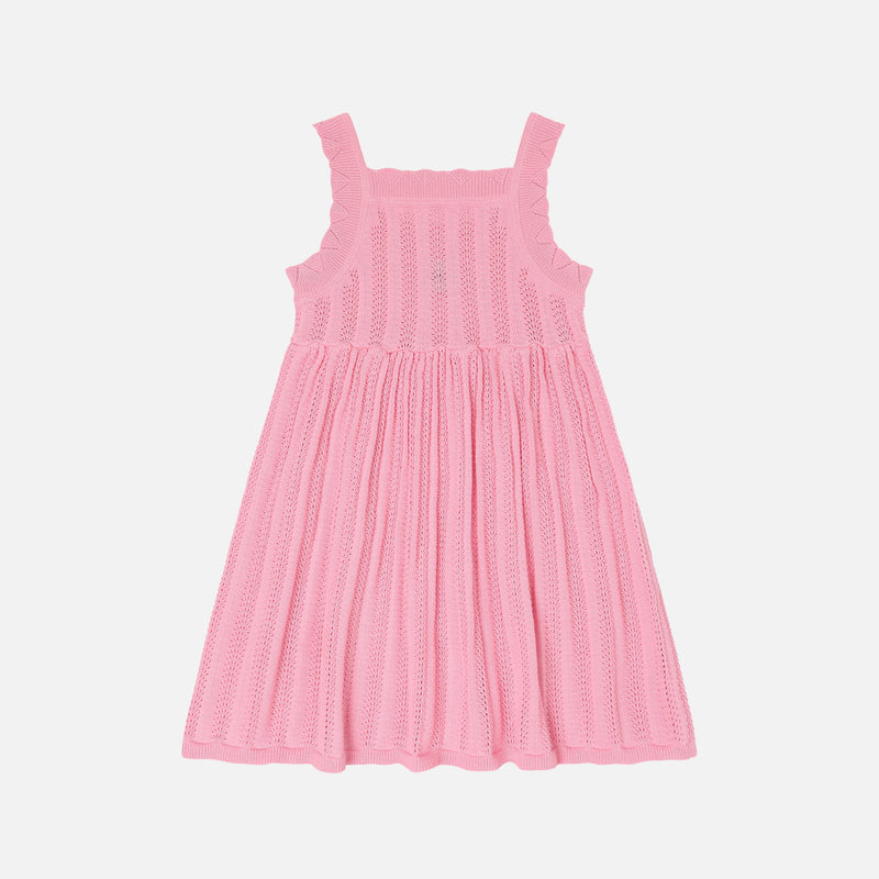 Kids Cotton Knitted Summer Dress - Candy
