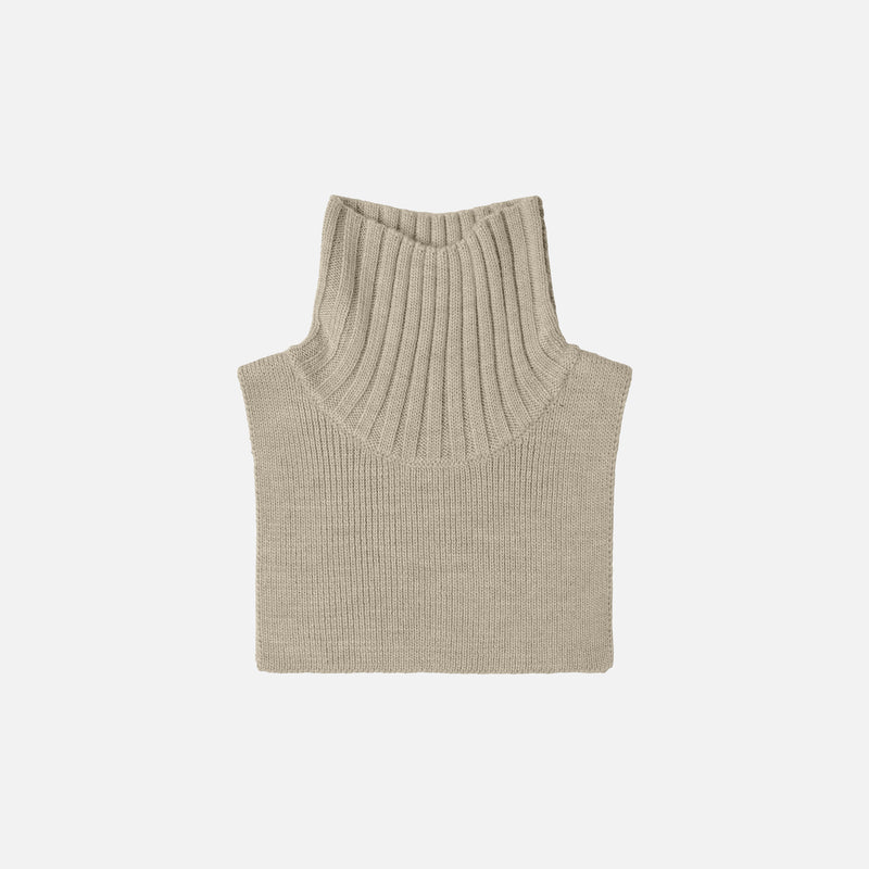 Merino Wool Neckwarmer - Oat Melange