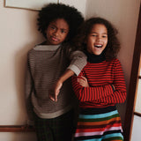 Merino Wool Herringbone Sweater - Oat Melange