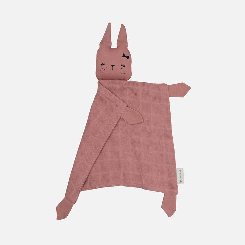 Cotton Animal Cuddle Comforter - Clay Bunny