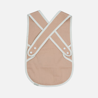 Cotton Cross Back Bib - Dusty Rose