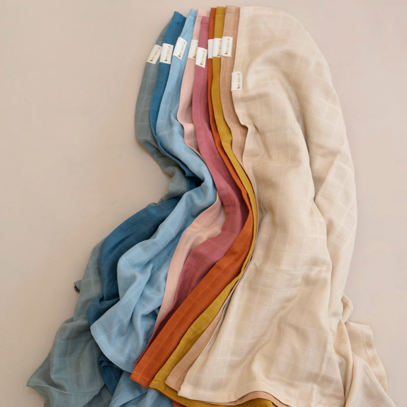 Cotton Muslin - Ochre Mix - Set of 4