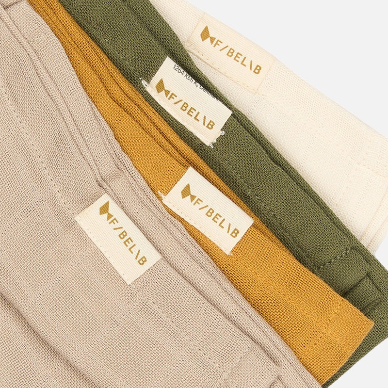 Cotton Muslin - Olive Garden - Set of 4