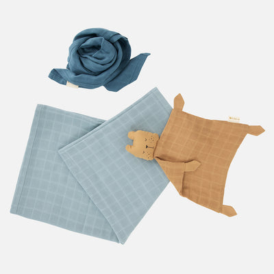 Newborn Cotton Baby Gift Box - Cottage Blue Mix
