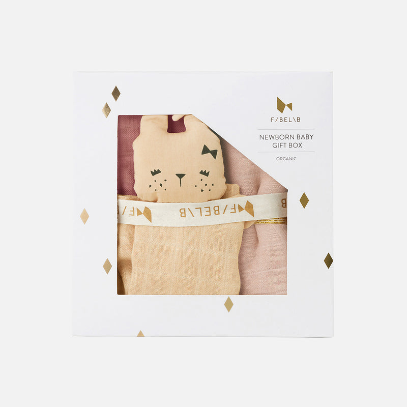 Newborn Cotton Baby Gift Box - Dusty Rose Mix