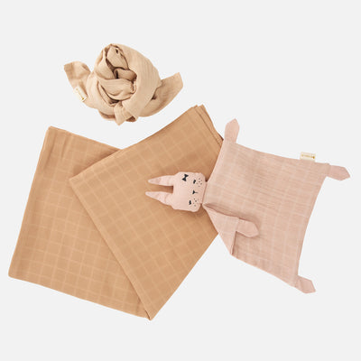 Newborn Cotton Baby Gift Box - Wheat Mix