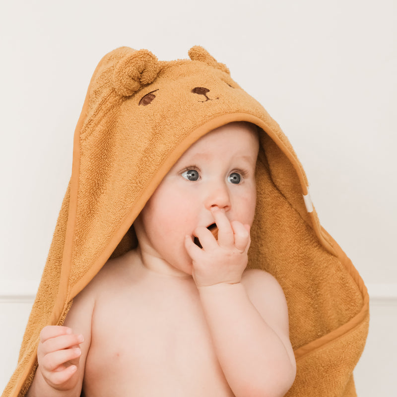 Cotton Bear Towel - Wood Thrush