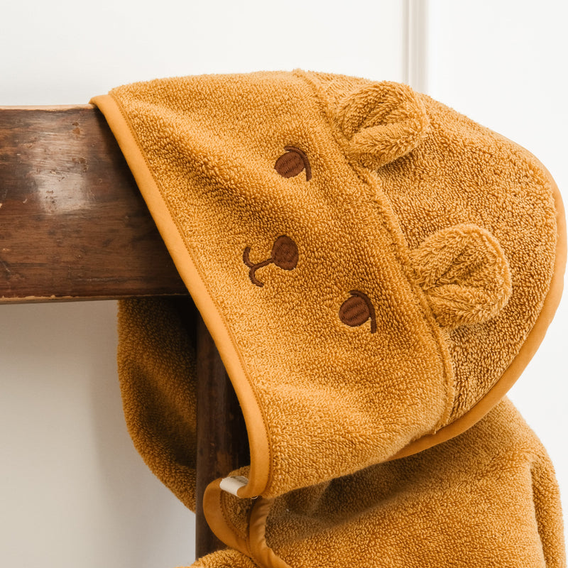 Cotton Bear Towel - Wood Thrush