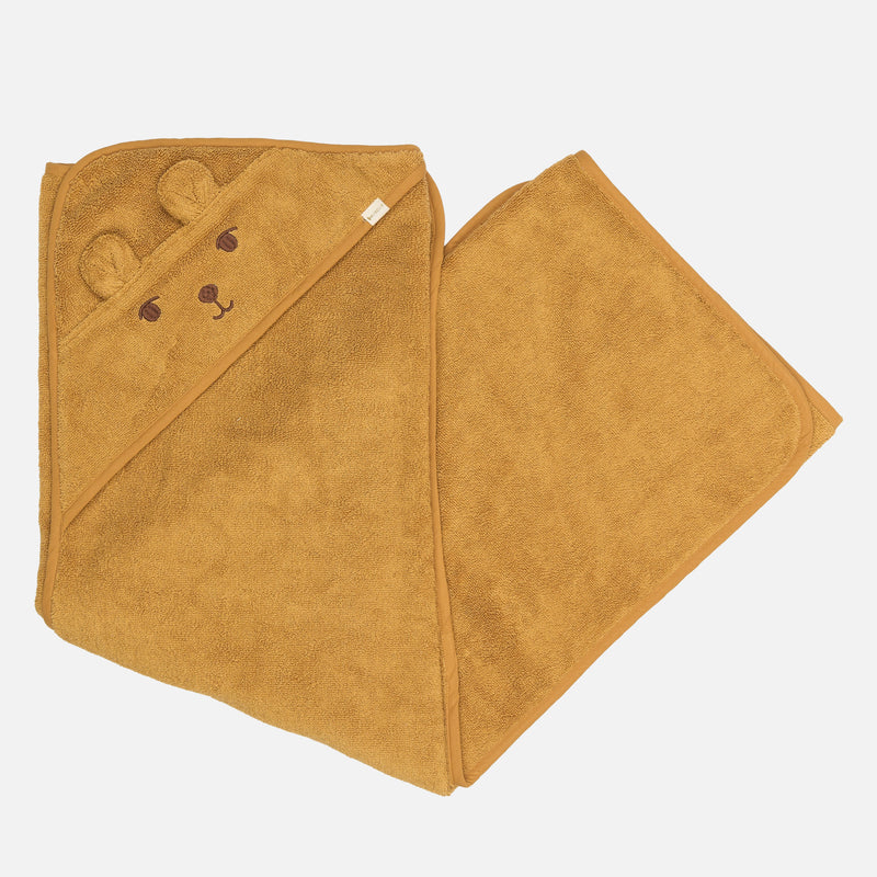 Cotton Bear Towel - Wood Thrush