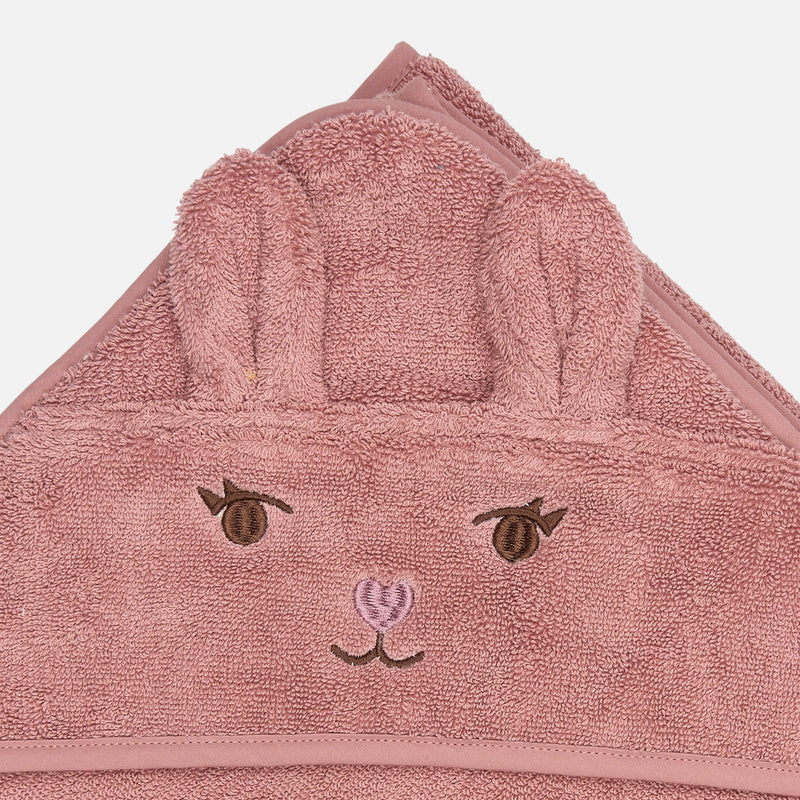 Cotton Bunny Towel - Ash Rose