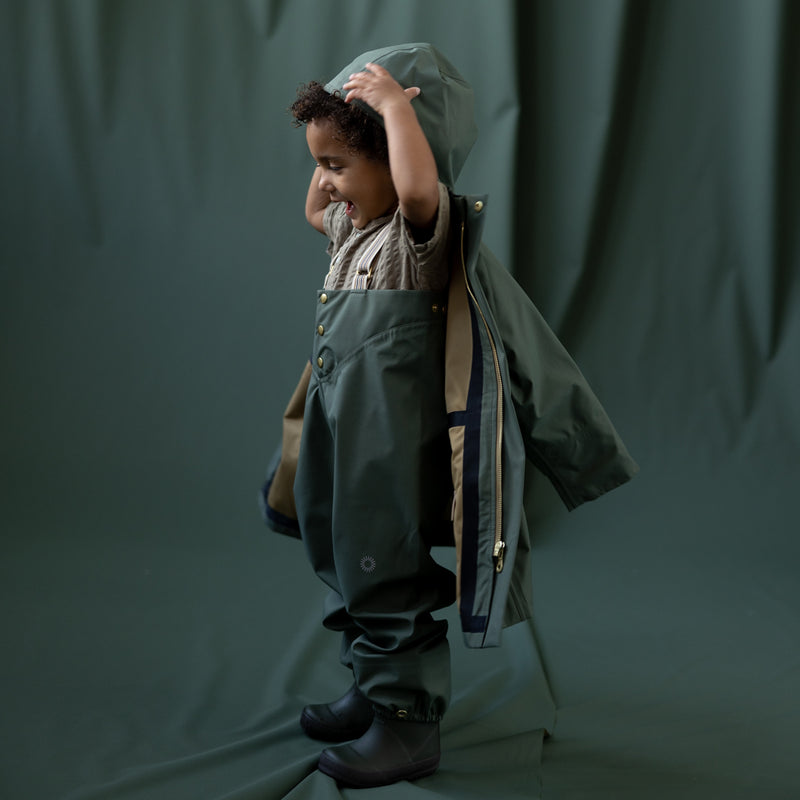 Waterproof Midi Raincoat - Laurel