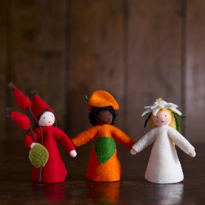 Handmade Wool Fairy - Edelweiss - White