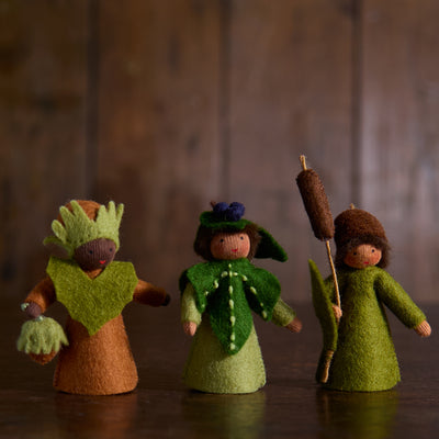 Handmade Wool Fairy - Sedge - Brown