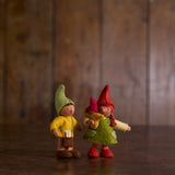 Handmade Wool Autumn Gnome Boy - Brown