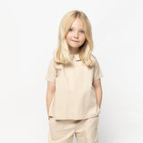 Baby & Kids Pima Cotton Friend Shirt - Beige