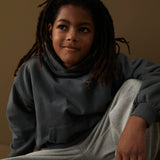 Cotton Hoodie - Blue Grey