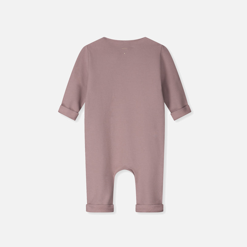 Baby Cotton Wrap Babysuit - Berry